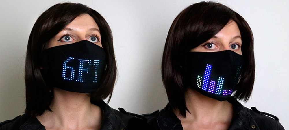 Matrix LED: la mascarilla que te protege y se conecta con tu celular